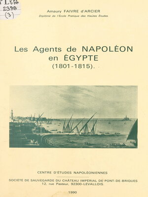 cover image of Les agents de Napoléon en Égypte (1801-1815)